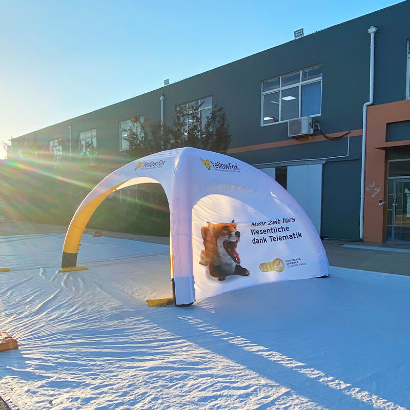 Airtight white-yellow Spider Tent