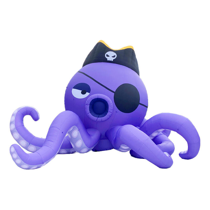 Inflatable Giant Purple Pirate Octopus