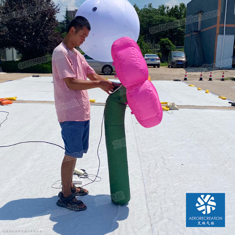 Giant Inflatable Pink Flower