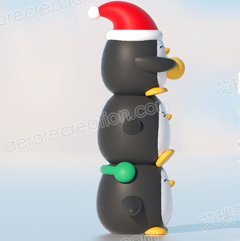 Inflatable Cartoon Christmas Penguins