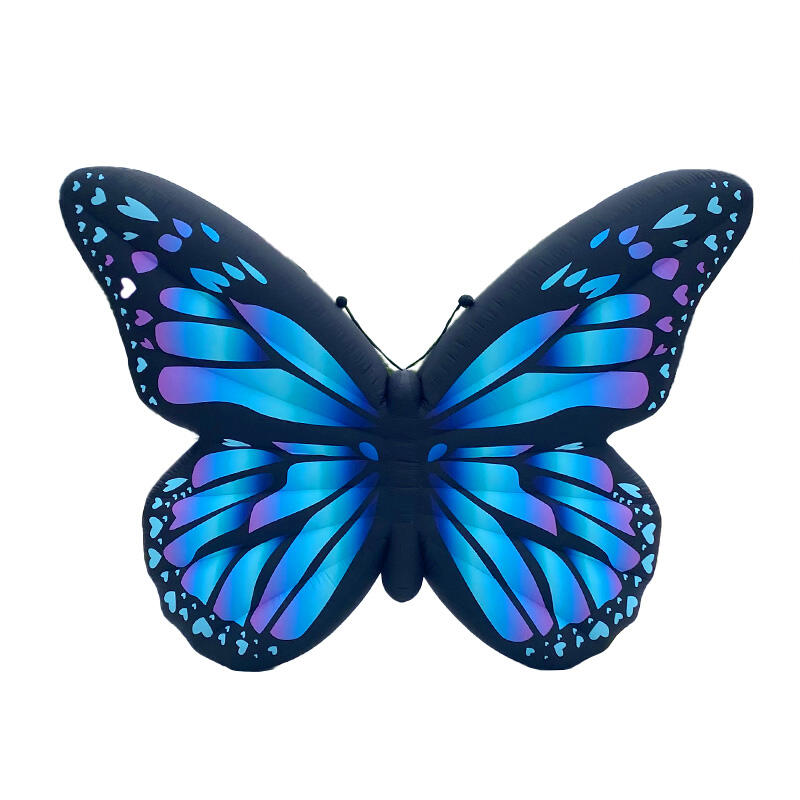 Mall Custom Inflatable Blue Butterfly