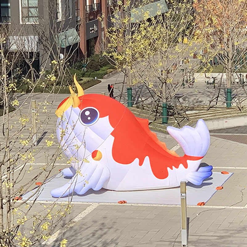 Outdoor 10m Inflatable Goldfish Model