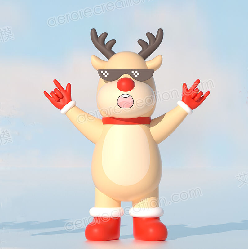 Inflatable Christmas Decoration Cartoon Elk