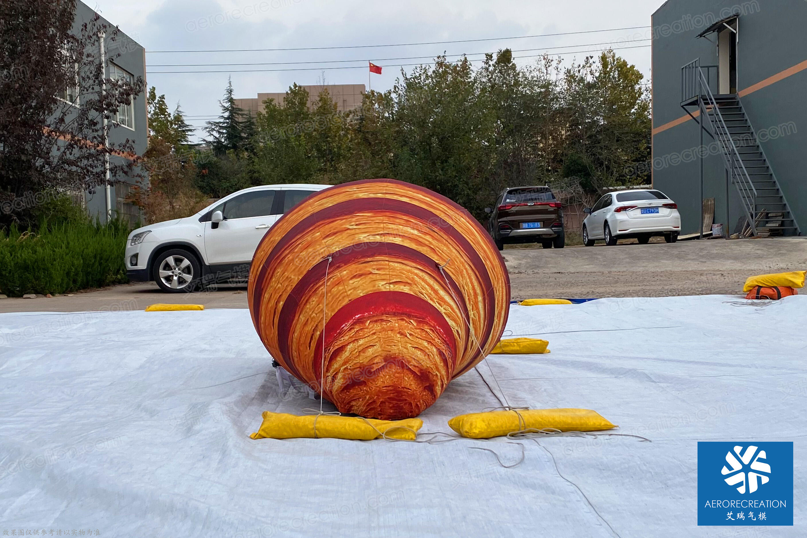 Giant Replica Inflatable Croissant Decoration