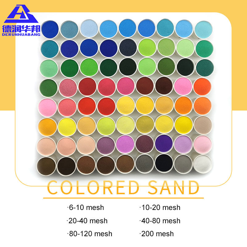 Colored sand for home nooks retro crafts niche gifts kids’ creativity vintage events blending pigmented grains layered hues soft textures