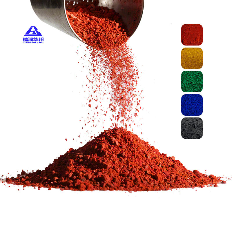 China bulk meerkleurig ijzeroxide pigment voor textielcoating, stoffenbedrukking hulpstoffen en industriële doekverfijning, textielpigment ijzeroxide pigment