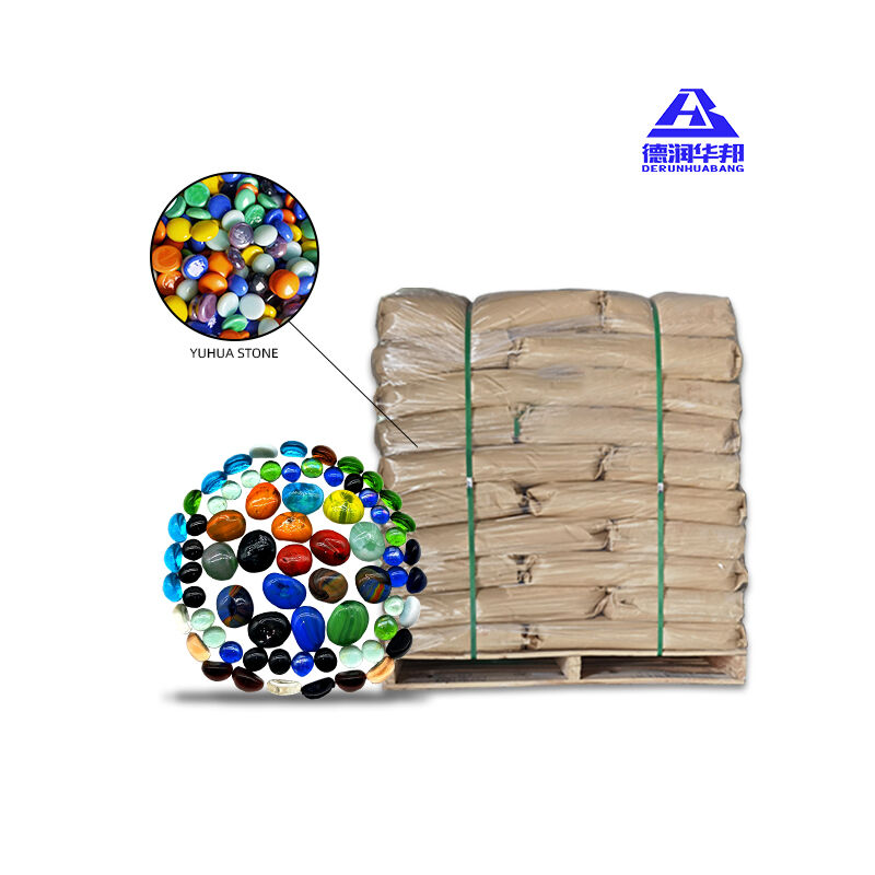 Mga Kulay-kulay na Bato na Glasto para sa Pagpupuno ng Palayok ng Halaman o Vase, Mga Bato na Pandekora para sa DIY