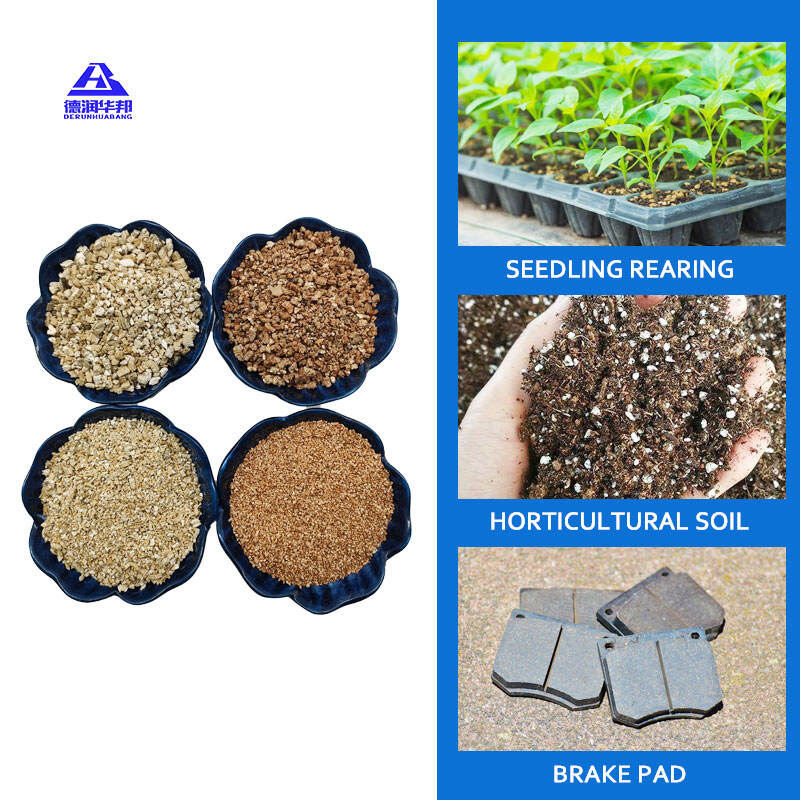 Vermiculite For Architectural Insulation Material Engineering Industrial Applications Thermal Insulation Fire Resistance Sound Absorption Construction Material Packaging Cushion Refractory Material