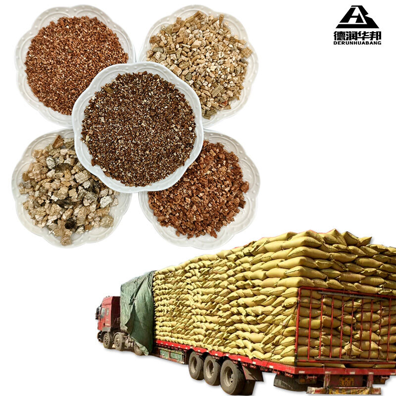 Vermiculite For Architectural Insulation Material Engineering Industrial Applications Thermal Insulation Fire Resistance Sound Absorption Construction Material Packaging Cushion Refractory Material