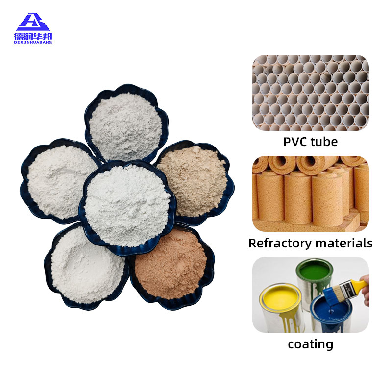White yellow kaolin powder for painting coting industry paper material additive ceramic industry rubber material