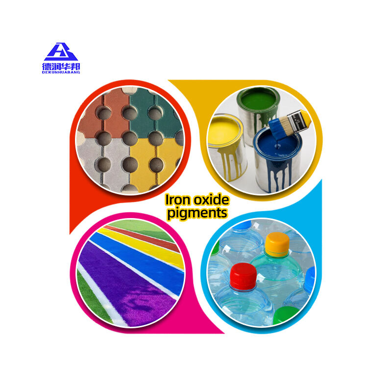 Iron oxide pigments for sustainable manufacturing circular economy adaptation color durability performance multi industry integration eco friendly production decorative application construction coloring industrial