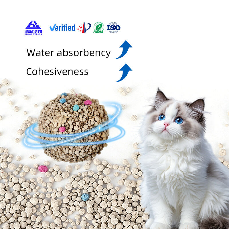 ベントナイト製猫用トイレ砂：強力な消臭効果