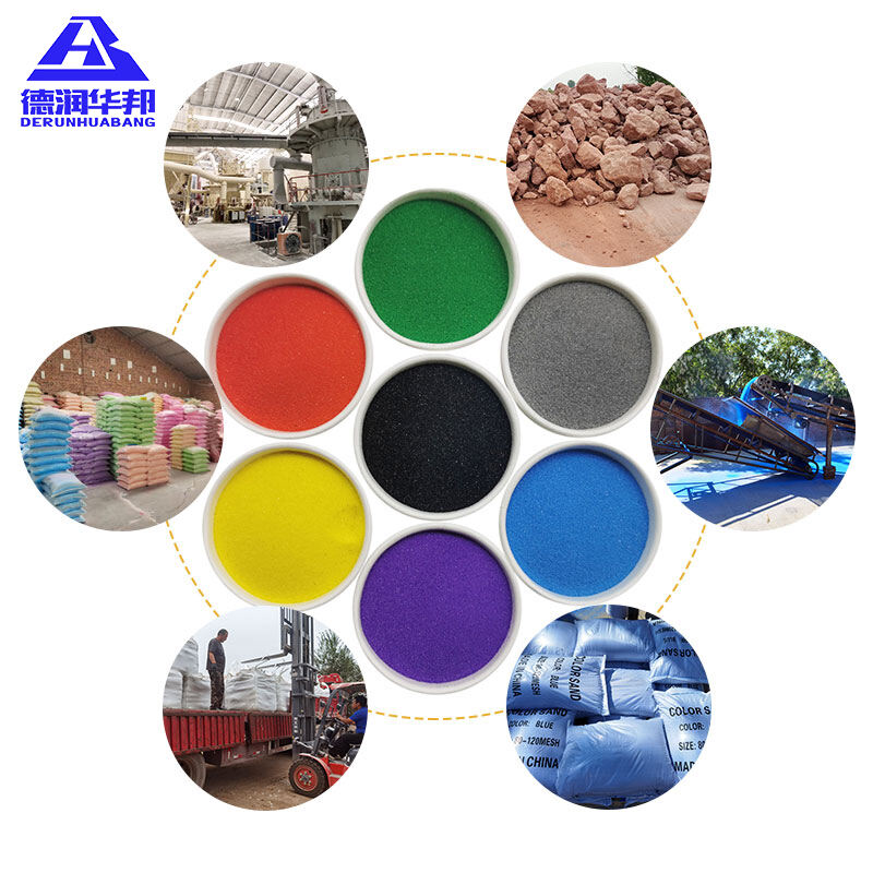 Colored sand for circular economy smart landscape design eco friendly production color stability natural texture durable application architectural decoration industrial coating craft creation
