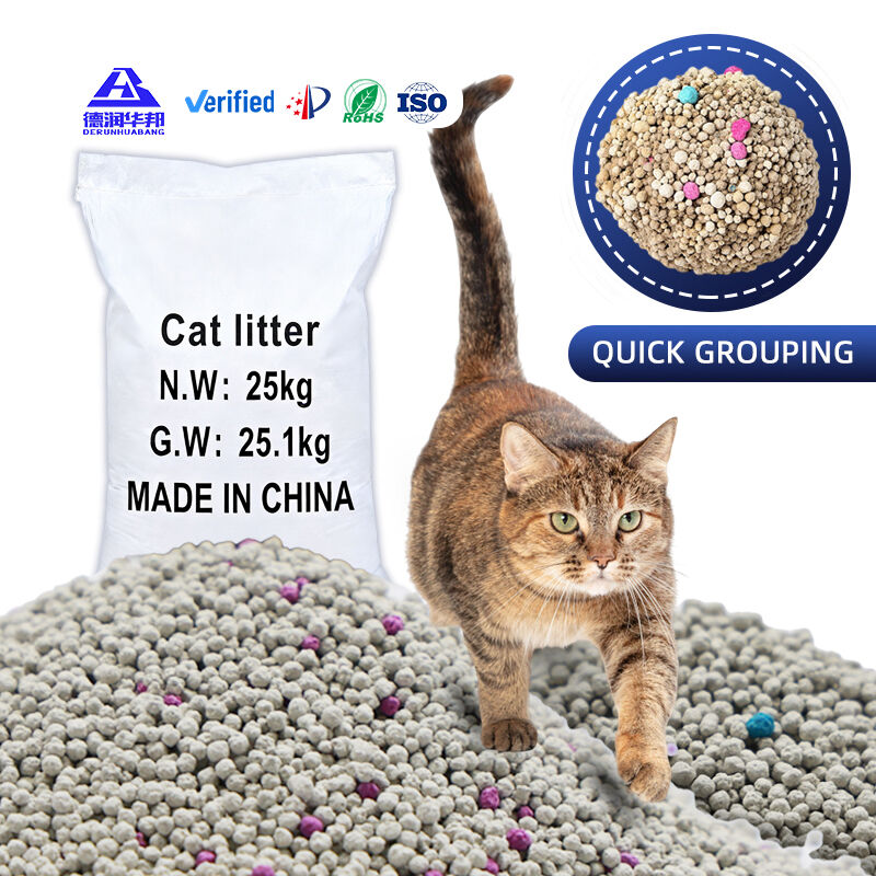 ベントナイト製猫用トイレ砂：強力な消臭効果