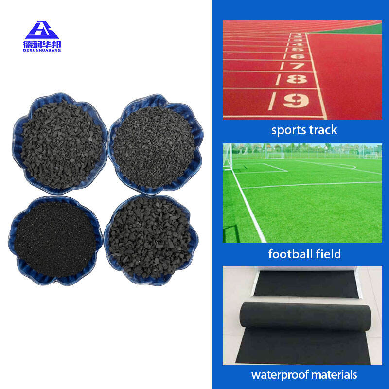 Rubber Granules from Waste Tire Recycling Enhancing Asphalt Paving Durability Improving Sports Surfaces Resilience Boosting Construction Materials Performance Supporting Industrial Filler Applications