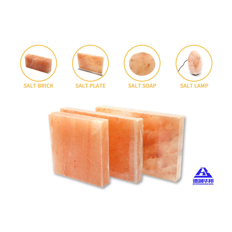 Himalayan salt bricks Organic textured elements enriching slow luxury aesthetics with warm glow and rustic charm for residences spas and interior wellness spaces