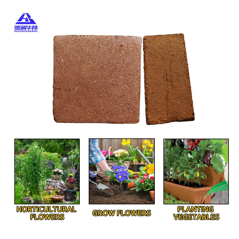 Жашылча өстүрүү гүл өстүрүү үчүн Coconut Coir Brick