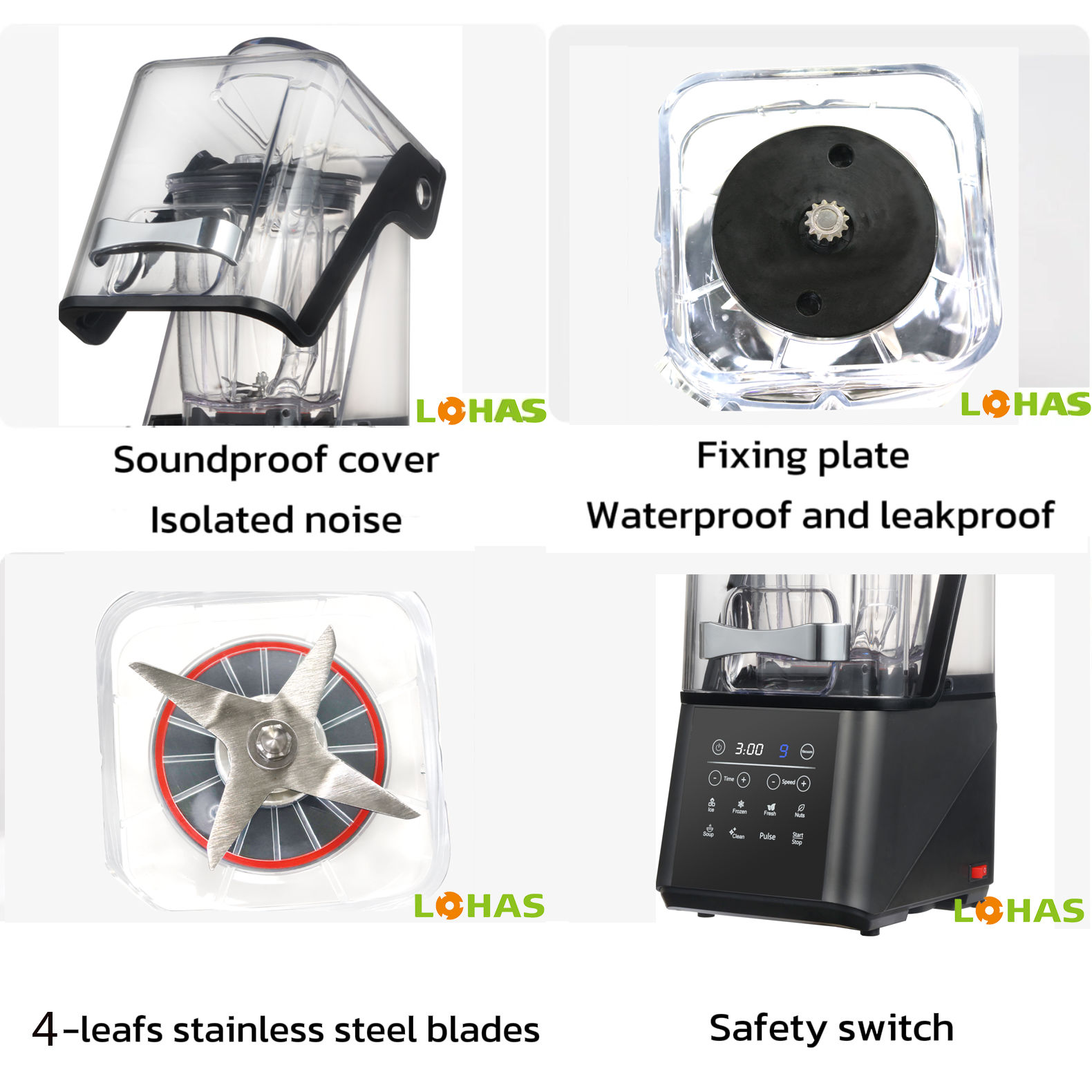 combine-BL016S Hochgeschwindigkeits-Kommerzieller Industrie-Elektro-Mixer Nussmilchmacher Geräte für Küchen- und Hausgebrauch