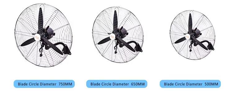 26-30 Inch Rechargeable Electric Wall-Mounted Metal Air Cooling Industrial Fan RV Garage Mechanical Control for Household supplier