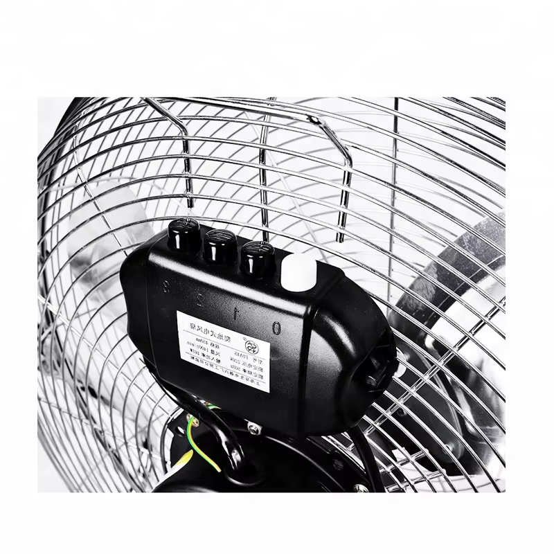 Electric Motor Cooling  Industrial Design High Velocity Metal Blades 14 16 18 20 Inch Speed Coil  Floor Fan