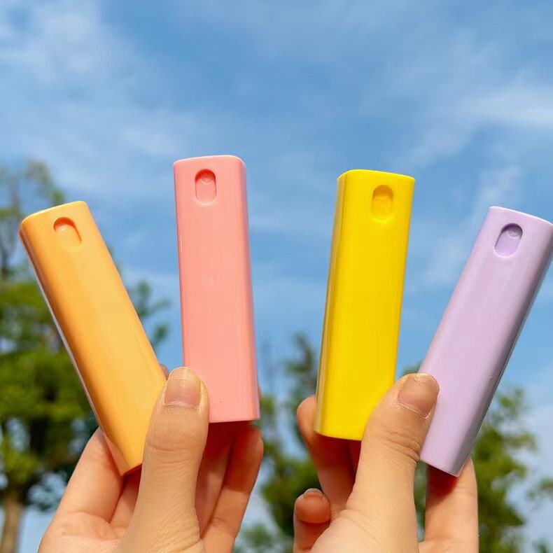 10ML Portable square Plastic Perfume Bottle Portable Perfume Spray Bottle