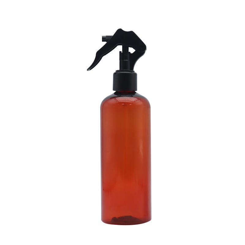 Factory direct sale of 300ml spray bottle. One-time use. Round shoulder. Transparent PET plastic bottle