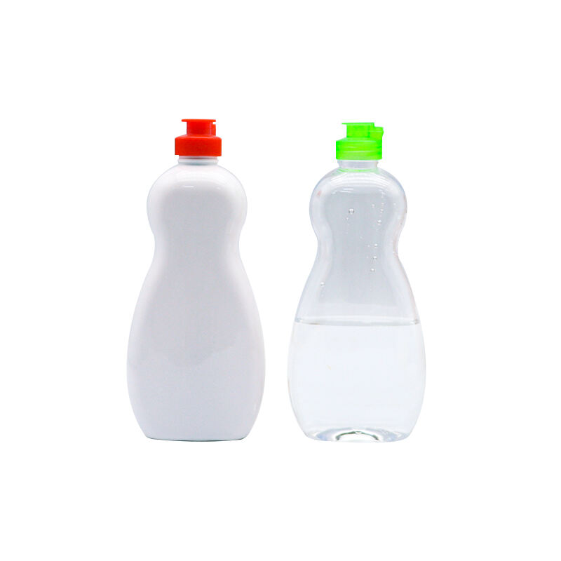 Manufacturer's 500ml Flat Plastic Squeeze Bottle for Liquid Products Custom Logo for Dish Soap & Pet Care Packaging & Sealing