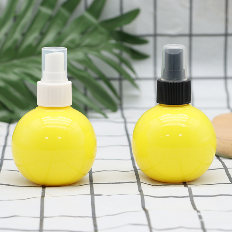 What are the steps to clean a spray bottle after using cleaning solutions?