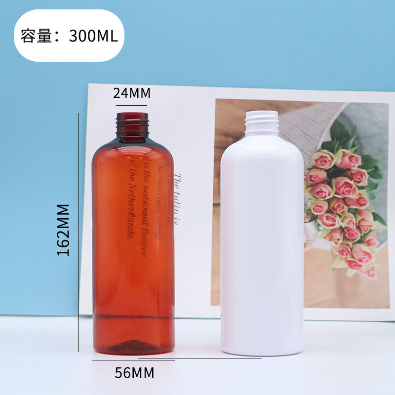 Factory direct sale of 300ml spray bottle. One-time use. Round shoulder. Transparent PET plastic bottle