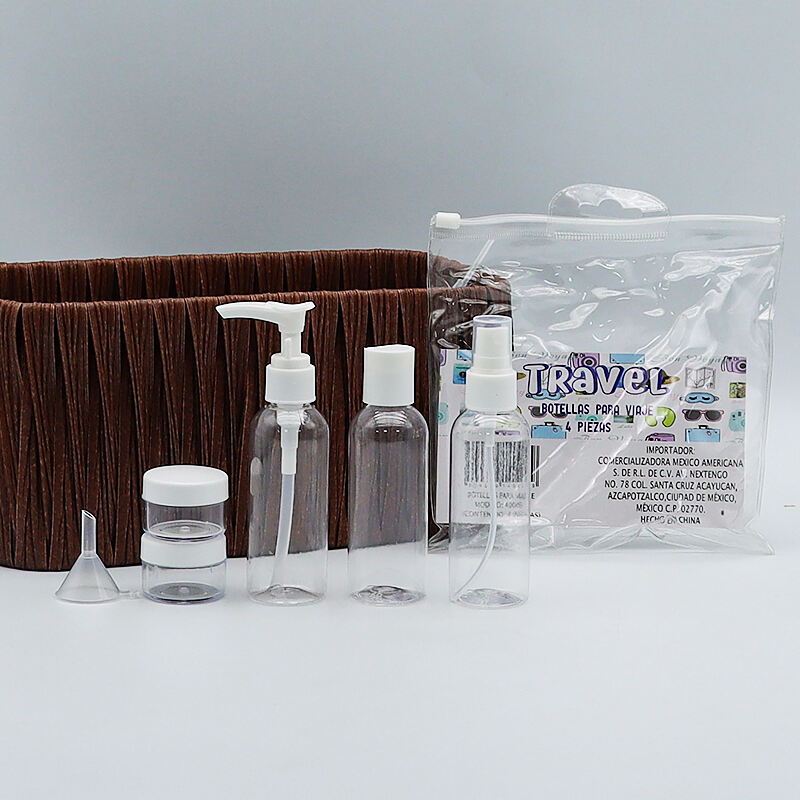 Wholesale Travel Wash Care Set 50ML Plastic Bottles Manufacturers' Packaging for Travel Care Essentials