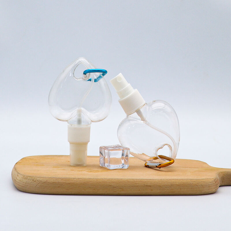 Wholesale 60ml Cosmetic Travel Portable Plastic Spray Bottles Recyclable Bottle for Liquid Packing Custom Logo Printing