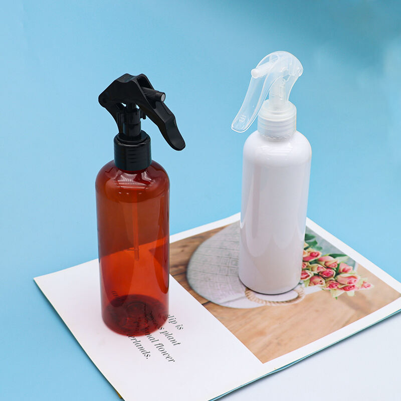 Factory direct sale of 300ml spray bottle. One-time use. Round shoulder. Transparent PET plastic bottle
