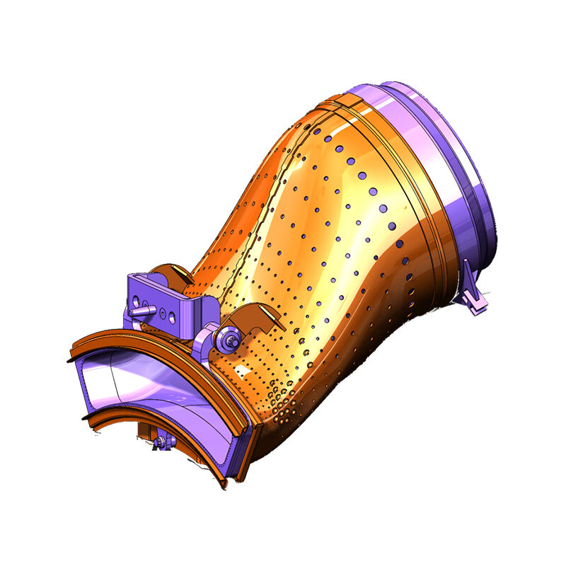 Duto de transição de turbina GH4145/GH3030/GH3030 Seção de transição de saída do compartimento de combustão único para peças da turbina a gás GE GT13E2