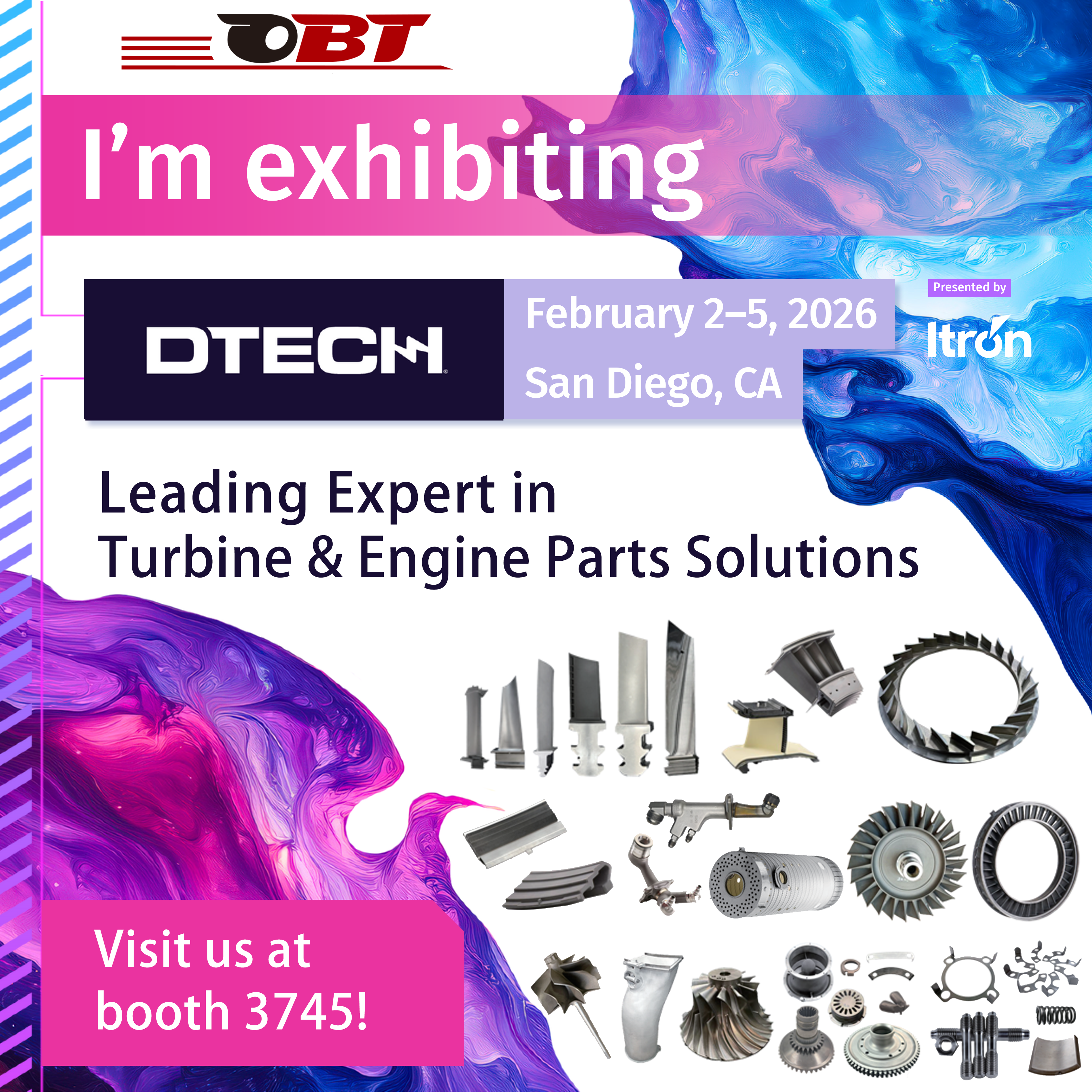 Ontmoet ons by DTECH 2026 – Ons bied oplossings vir u turbine-uitdagings