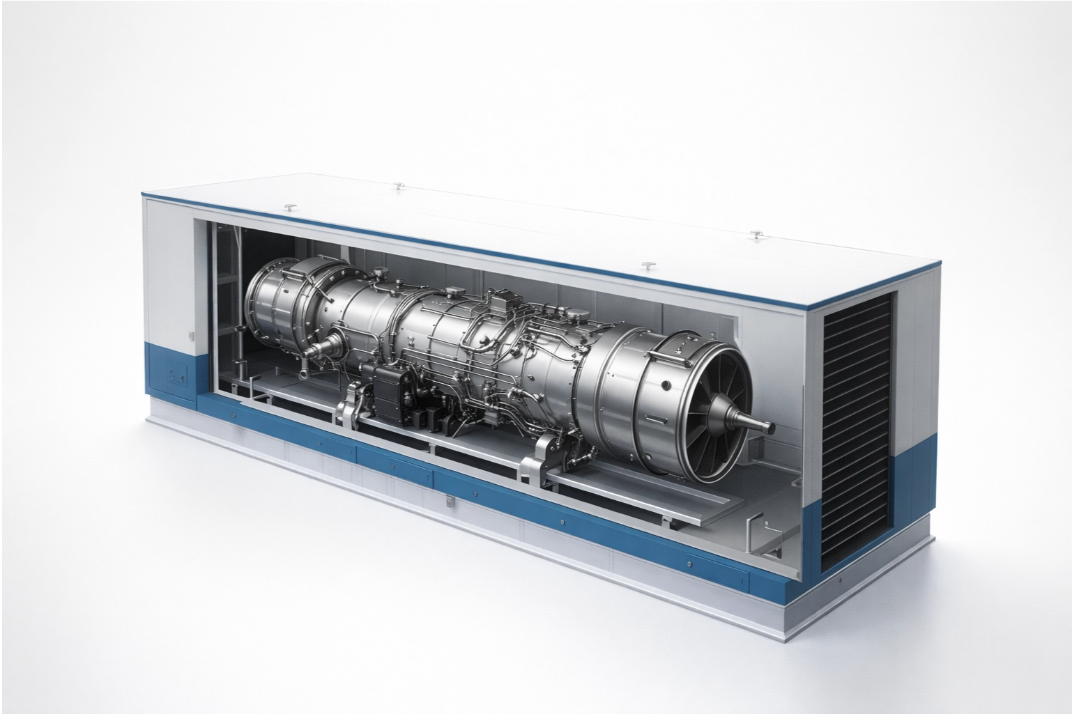 gruppo elettrogeno a turbina a gas da 3,3 MW e 4,4 MW