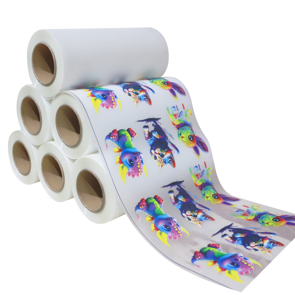 Двусторонняя термопленка DTF из ПЭТ с функцией горячего отрыва для высококачественной термотрансферной печати