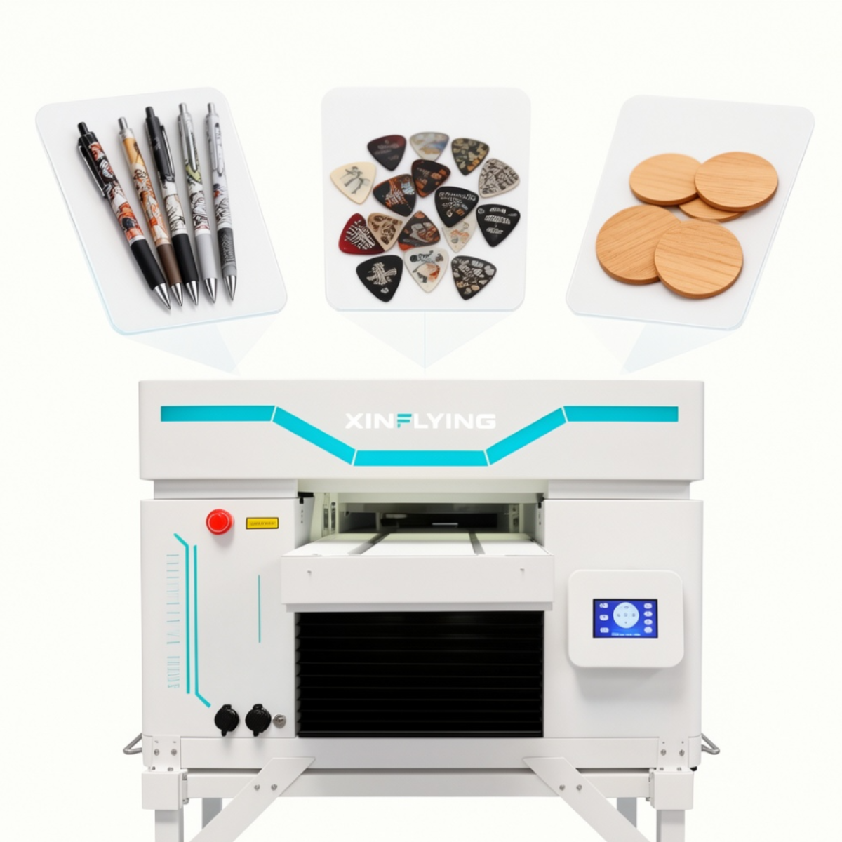 H4060S, 1 szt. UV drukarka zintegrowana do druku na rolkach i płaskich podłożach z głowicą i3200U1