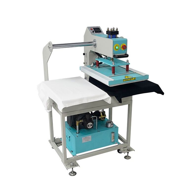 6040(7BE) halbautomatische hydraulische Wärmeübertragungsmaschine mit zwei Stationen