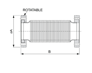 cf stainless steel vacuum flexible bellow-1