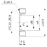 CF Bored Flange manufacture