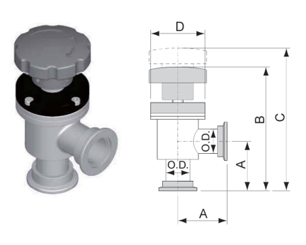 KF Stainless Steel Bellows Sealed Angle Valves (Manual) manufacture