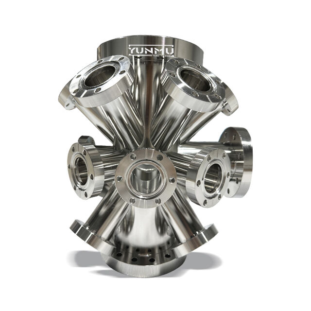 Заводские компоненты лабораторного оборудования: цилиндрическая сверхвысоковакуумная камера из нержавеющей стали марок SS304 и 316L, изготовленная по индивидуальному заказу