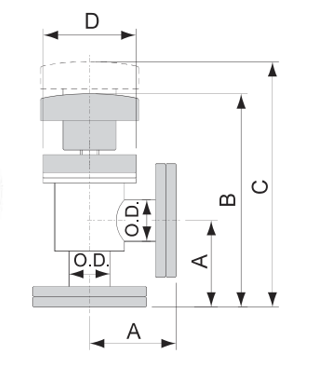 cf flange manually operated with bellows-2