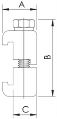 ISO-K Double Claws--Aluminium details