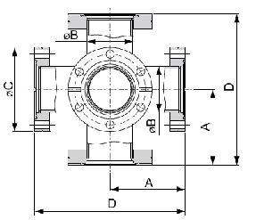 CF 6-way Cross details