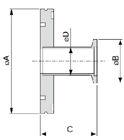 CF Tubulated Adapter details