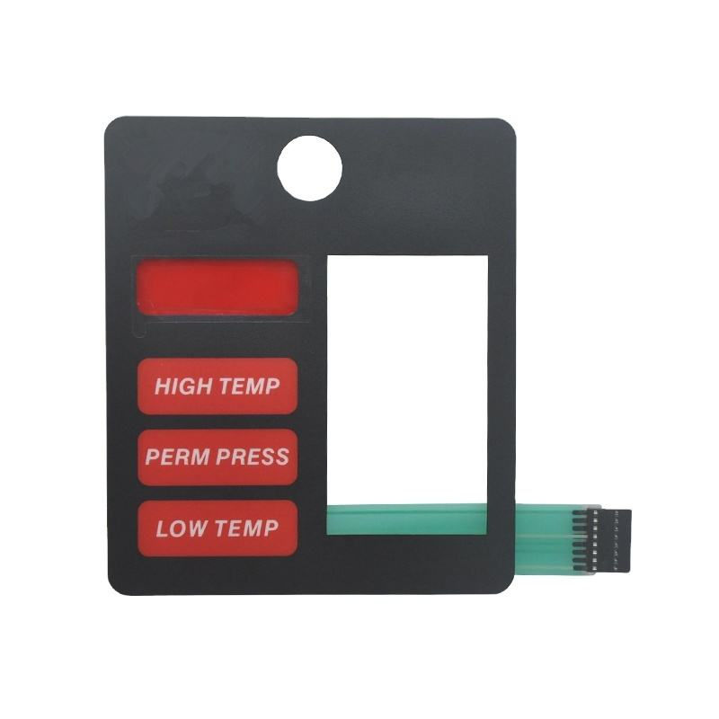 1*3 buttons labels membrane switch folding fans for Mini automatic screen printing machine