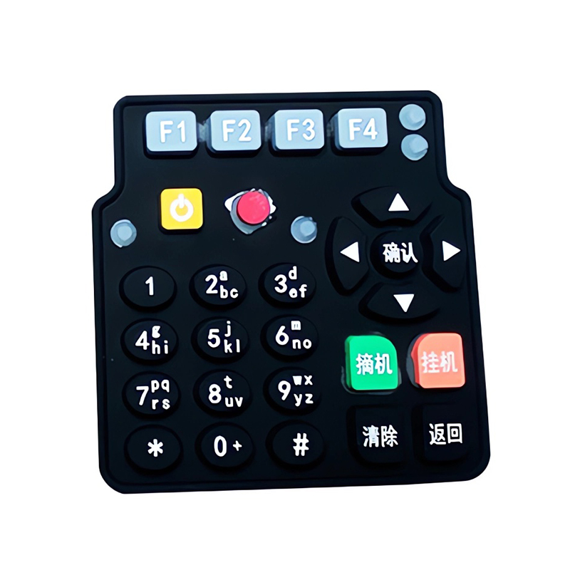 Customizable Waterproof Silicone Rubber Computer Keyboard Soft-Touch Keys & Foldable Membrane Switch Keypad OEM Product