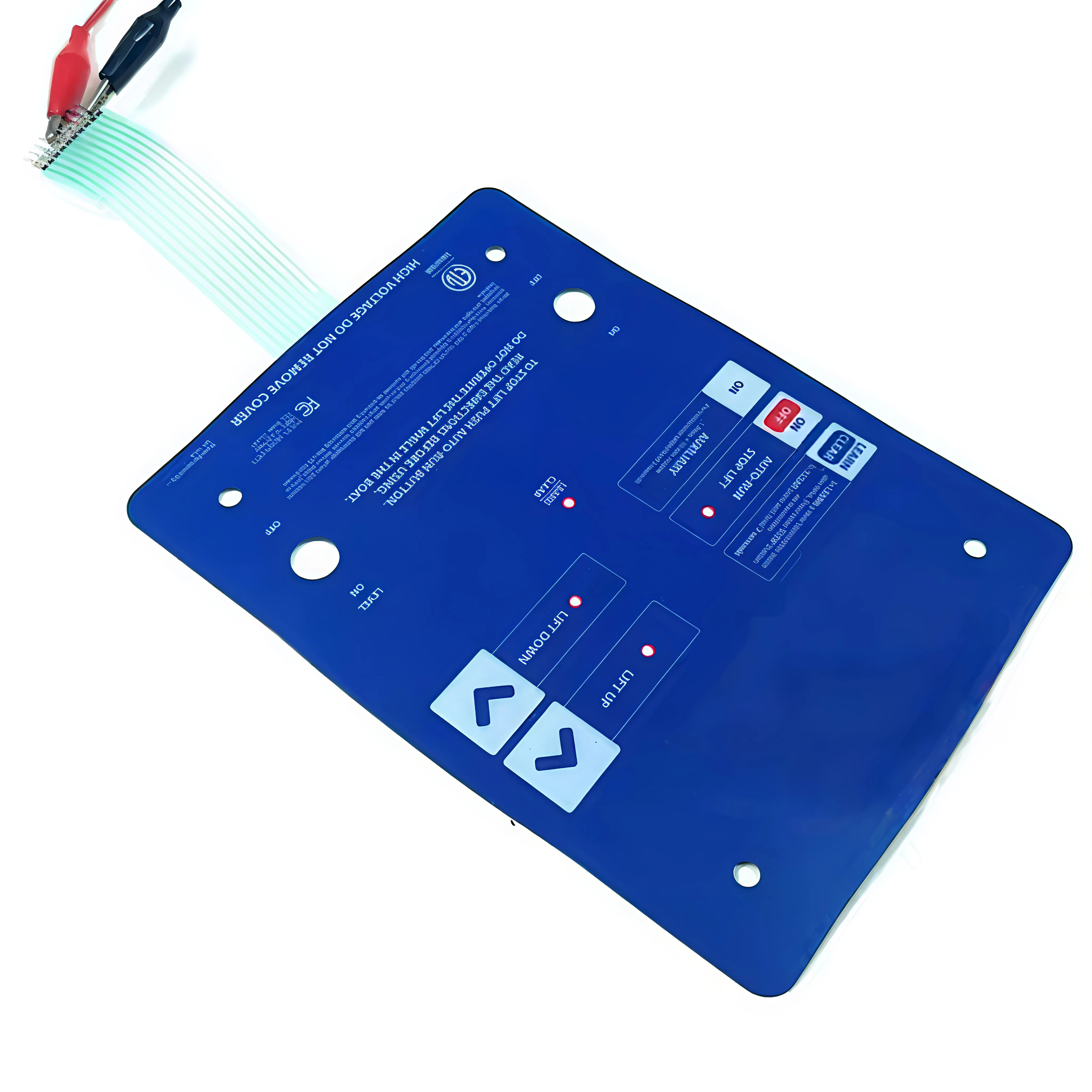 Membrantastatur Drucktastatur mit Klebeband und LEDs für industrielle Steuerungen