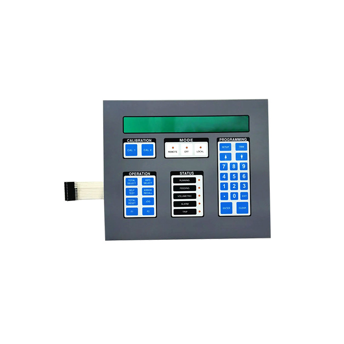 Individueller OEM-Service, Fabrik verkauft Mehrgeräte-Bedienfeld, Mehrknopf-Panel, kundenspezifischer gewölbter Membranschalter